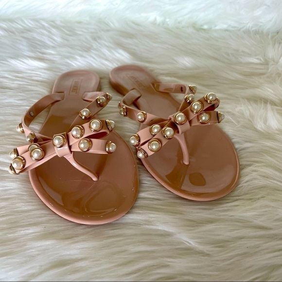 Ann More Shoes - Ann More Jelly and Pearls Sandals Size 40